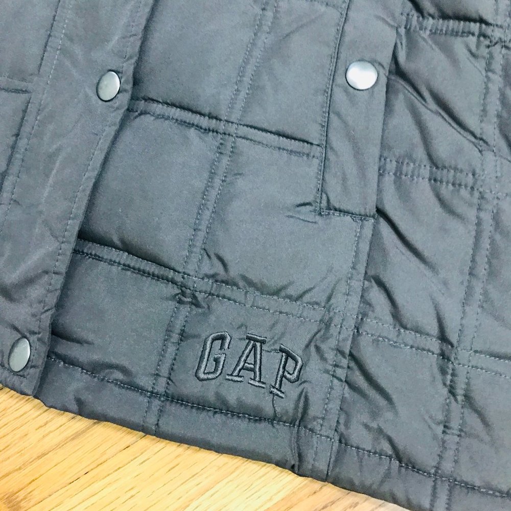 2/$40 GAP Brown Hooded Down Zip-Up Puffer Vest - Picture 7 of 12